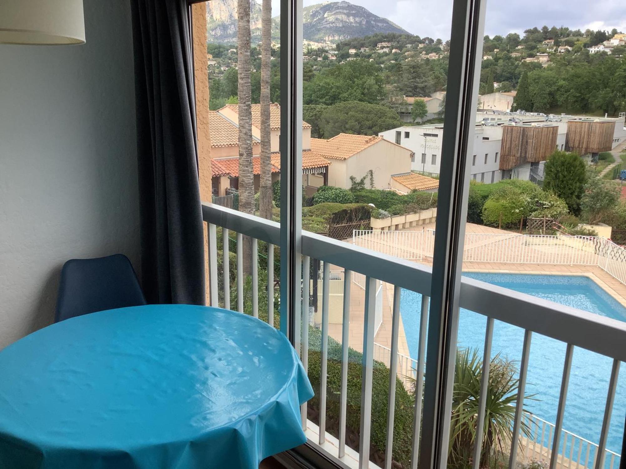 Au Calme Dans Hameau Fleuri Joli Studio 3 Pers Piscine Parking Wi-Fi Vence Buitenkant foto